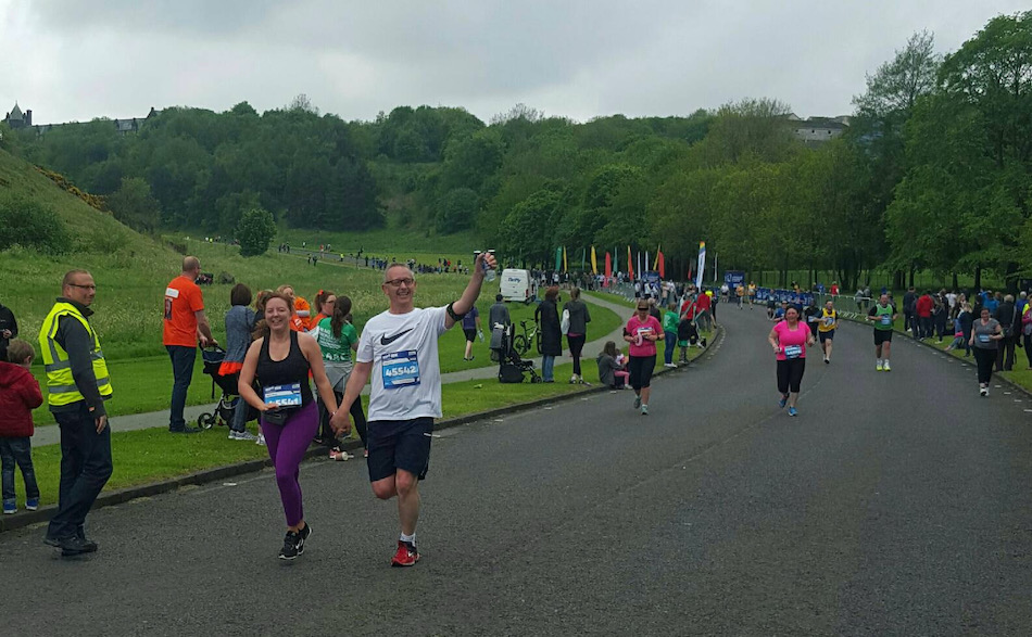 the Edinburgh marathon